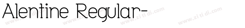 Alentine Regular字体转换